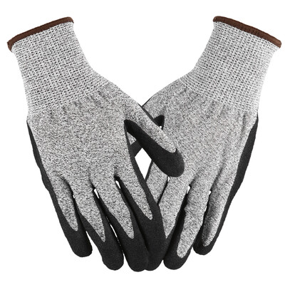 

Working Gloves Abrasion Resistant Anti Cutting Piercing Safety Gloves for Gardening Farming Motorcycle Riding