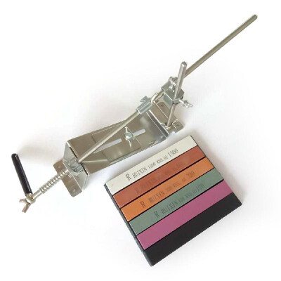 

Upgraded Fixed-angle Knife Sharpener Kit Full Metal Stainless Steel Professional 4 Sharpening Stones