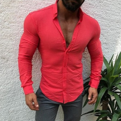 

Mens Slim Fit V Neck Long Sleeve Muscle Tees T-shirt Casual Shirts Tops Blouse