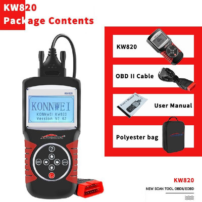 

KONNWEI Car Auto OBDII KW820 OBDII EOBD Scanner Diagnostic Tool Engine Fault Code Reader