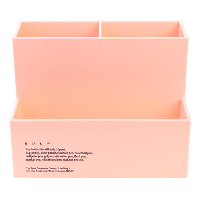 

Desktop Makeup Container Plastic Organizer Case Home Office Storage Box