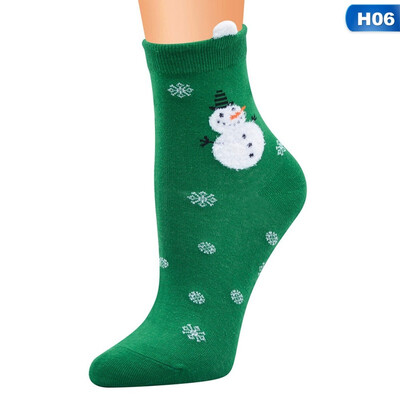 

Lovely Christmas Socks Women Gift Santa Claus Deer Warm Winter Funny Socks