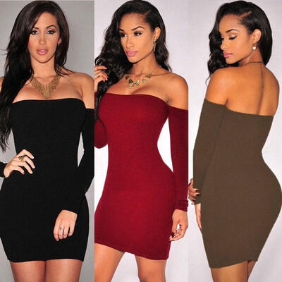 

Women Bandage Bodycon Long Sleeve Evening Sexy Party Cocktail Pencil Mini Dress