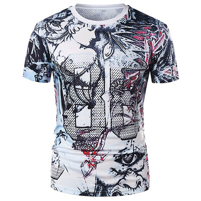 

Leaves Goddess Print Casual T-shirt