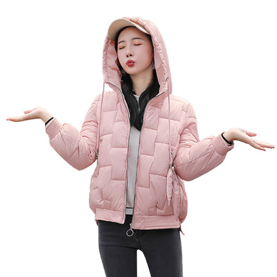 

Toponeto Women Winter Warm Coat Hooded Thick Warm Loose Jacket Short Overcoat