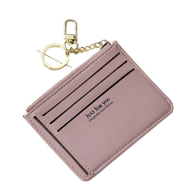 

Fashion Letters Design Women Faux Leather Coin Purse Card Holder Zipper Bag
