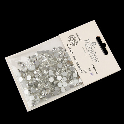 

Toponeto 1440pcs Pcs Nail Art Rhinestones Glitter Diamond Gems 3D Tips DIY Decoration