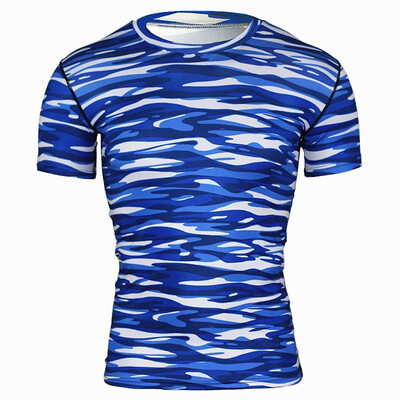 

Toponeto Fashion Mens Short Sleeve Yoga Fitness Print Casual T-Shirt Sport Top Blouse