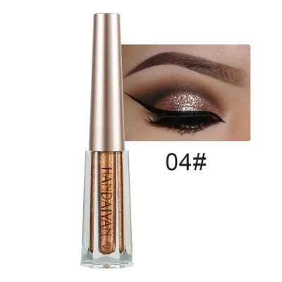 

HANDAIYAN Shiny Metal Pearlescent Liquid Eyeshadow Glitter Waterproof Eyeliner