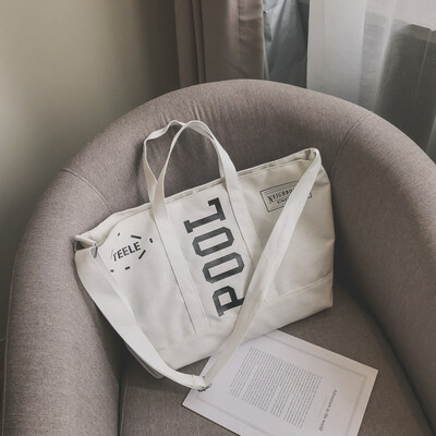 

Ins Messenger bag 2018 new bag female tote bag tide shoulder bag fashion casual wild portable canvas bag