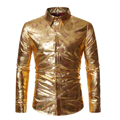 

Tailored Mens Casual Button Turn-Down Collar Slim Fit Long Sleeve Top Shirt Blouse