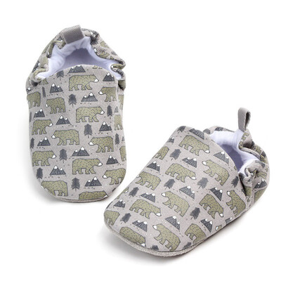 

Cotton cloth Baby Shoes Boys Girls Cartoon Printed First Walkers Spring Autumn