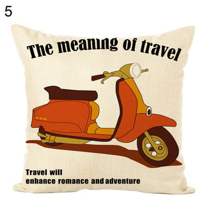

BicycleBubble Car Soft Throw Pillow Case Cushion Cover Sofa Bed Home Decor