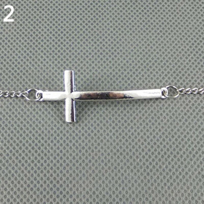 

Womens Fashion Concise Neck Chain Cross Pendant Necklace Shining Jewelry Gift
