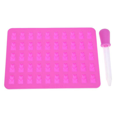 

50 Grids Bear Silicone Chocolate Candy Cake Mold Ice Cube Tray Baking Mould