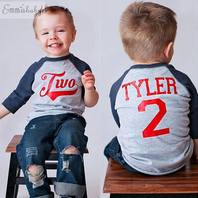 

2PCS Fashion Kids Baby Boys Summer Short Sleeve Tops Ripped Denim Pants Casual Clothes Sets