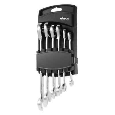 

6pcs 81013141719mm Double-ended Combination Ratchet Spanner Open-ended Wrench Set Car Automotive Repair Hardware Tools