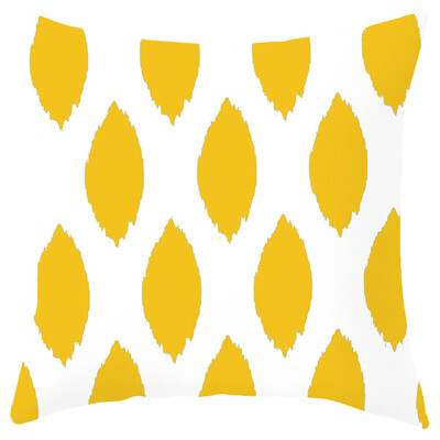 

〖Follure〗Pineapple Leaf Yellow Pillow Case Sofa Car Waist Throw Cushion Cover Home Decor