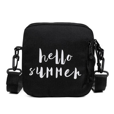 

Letter Print Shoulder Messenger Handbags Canvas Women Men Crossbody Bags
