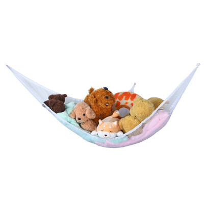 

Gobestart Toy Storage Hammock Net Organizer Best For Keeping Rooms CleanLarge Size White