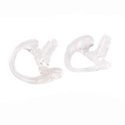 

2pcs 1 Pairs Small Silicone Soft Ear Bud for Covert Acoustic Tube Earpiece Black