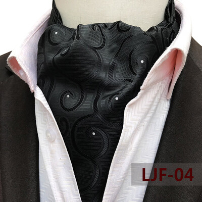 

Yongfeng tie spot 2019 new large pattern polyester jacquard mens scarf retro mens tie