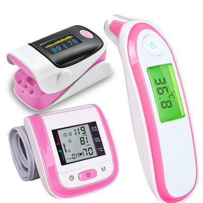 

Baby Thermometer Pulse Oximeter Wrist Blood Pressure Monitor Digital Infrared Thermometer Oximetro with Gift Box