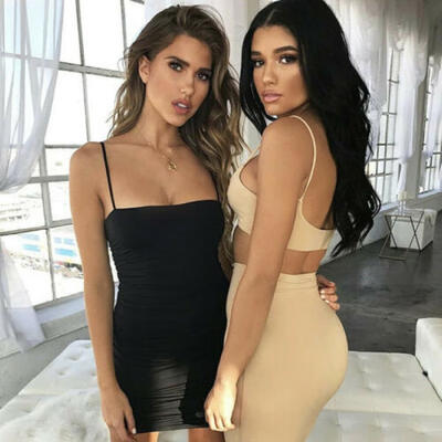 

Womens Sleeveless Bandage Bodycon Evening Party Cocktail Club Short Mini Dress