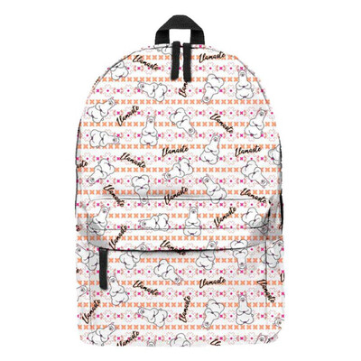 

New Customized Design Alpaca Printed Women Girl Oxford Cloth Backpack Travel Laptop Backpack Student Teenager School Shoulder Bag