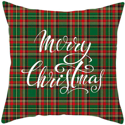 

Siaonvr 2020Merry Christmas Pillow Cases Cotton Linen Sofa Cushion Cover Home Decor