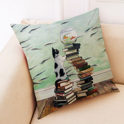

〖Follure〗Cotton Linen Square Home Decorative Throw Pillow Case Sofa Waist Cushion Cover