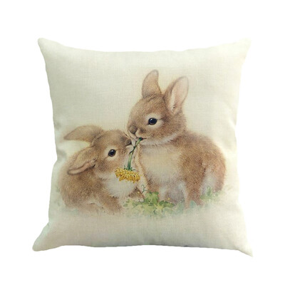 

〖Follure〗Easter Sofa Bed Home Decoration Festival Pillow Case Cushion Cover