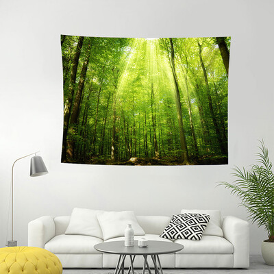 

Gobestart New Green Tapestry Living Room Bedroom Decorative Painting