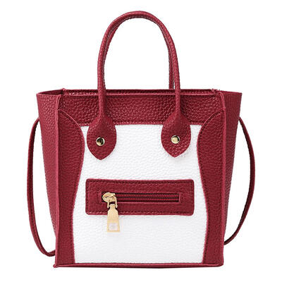 

Litchi Pattern Shoulder Handbags Women PU Leather Crossbody Top-handle Bags