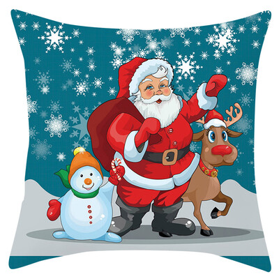 

Tailored Christmas Series Home Decor Polyester Peach Skin Pillow Case 18x18in