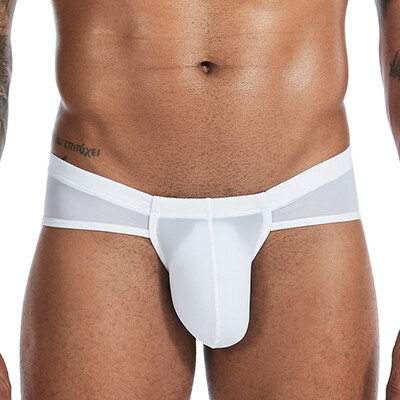 

Men Breathable Underwear Panties Brief Plus Size Bulge Pouch Low Rise Underpants