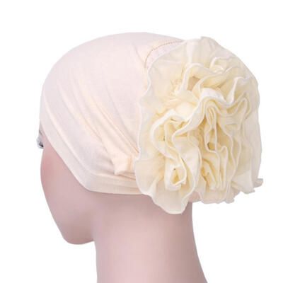 

Muslim Hijab Turban Arabic Head Scarf Flower Women Chemo Cap Cotton Bandana