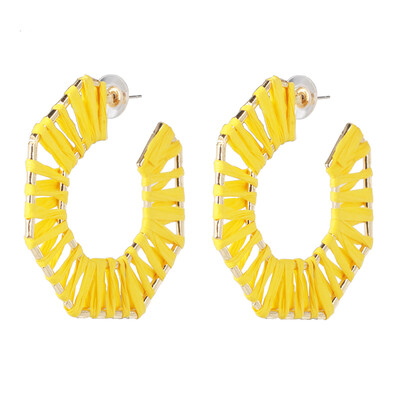 

2019 Boho Ethnic Handmade colorful Geometric Earrings Dangle pendientes Big statement Earings Fashion Jewelry Wholesale