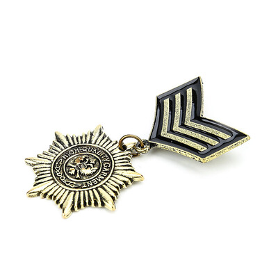 

Vintage British college wind metal Star Medal badges Eagle Military badge Brooch Unisex