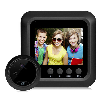

〖Follure〗W5 24inch Color Screen HD Door Camera 160 ° Detection Video Viewer Night Visio