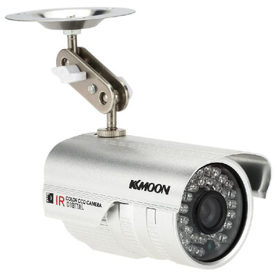 

KKmoon HD 1200TVL Surveillance Camera Security CCTV Outdoor Night Vision Waterproof 13 CMOS IR-CUT NTSC System