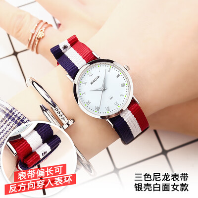 

Womens watch waterproof fashion 2019 new trend student leisure couple watch Korean version of simple atmospheric womens watch