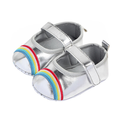 

Baby Shoes Princess PU Striped Newborn First Walkers Soft Soled Non-slip Footwear Party Gift Baby Girls Shoes