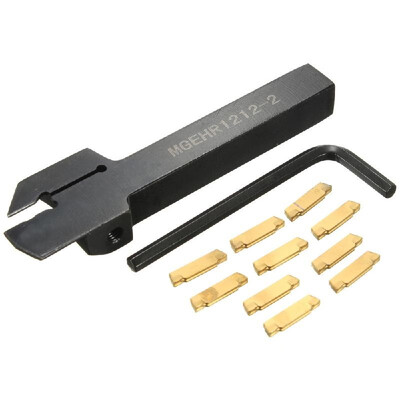 

MGEHR1212-2 Lathe Cutter Grooving Tool Holder 10Pcs MGMN200 Inserts  Wrench