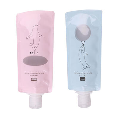 

2pcs 90ml Portable Empty Bottle Bag Shampoo Bath Lotion Travel Container