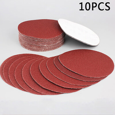 

10x 4 100mm 320 Grit Sander Disc Sanding Polishing Pad Flocking Sandpaper Tool