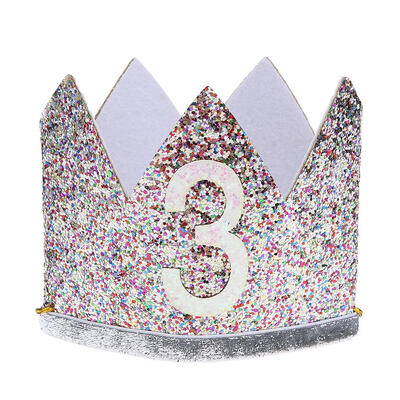 

Baby Infant Gold Stamping Crown Headband Kids Birthday Party Hairband Decor