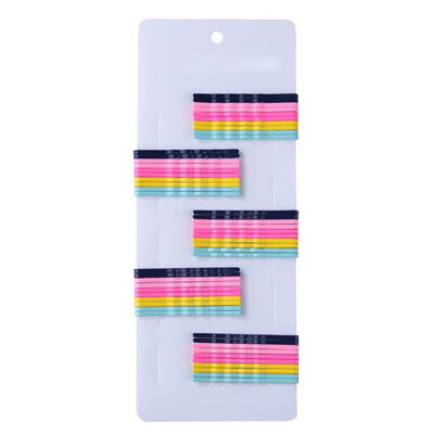 

50pcs Candy Color Wave Hairpins Barrette Spiral Side Hair Clips Hair Pins
