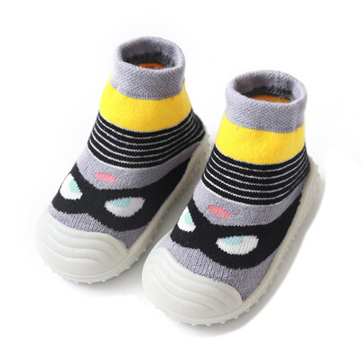 

Autumn Baby Boys Girls Shoes Infant Cotton Cartoon Print Socks Warm Anti Slip Floor Socks Shoes Leg Warmer