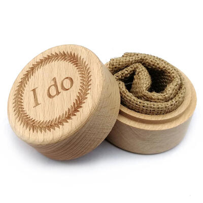 

Personalized Rustic Wedding Wood Ring Box Holder Customized Bearer Box